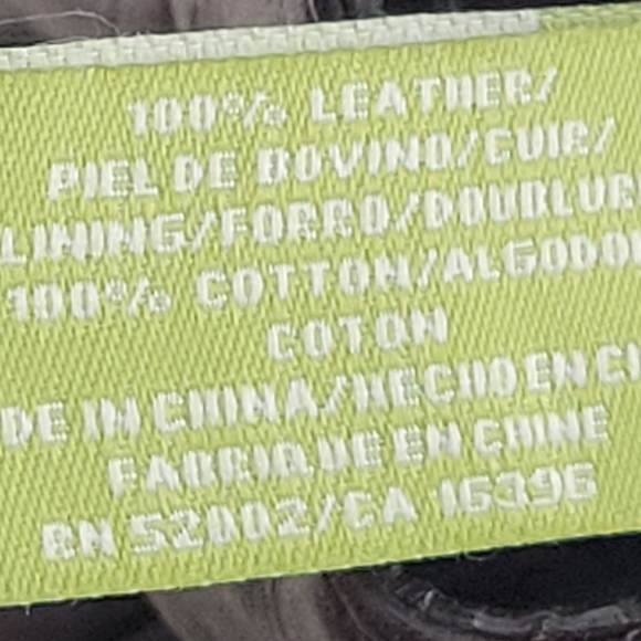 GENUINE LEATHER AND COTON LINING HANDBAG, MEDIUM SIZE 13X8X5.22" LONG HANDLES. - Picture 10 of 10